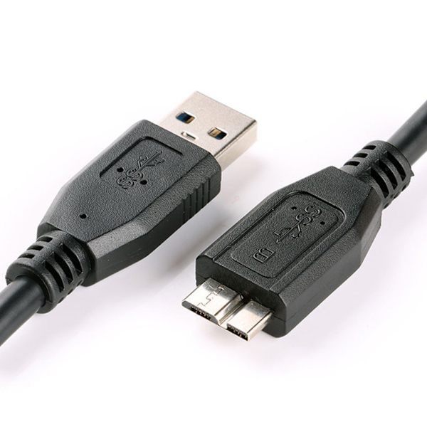30 cm svart mini portabel USB 3.0 hane A till mikro B datakabel sladd blytråd Other