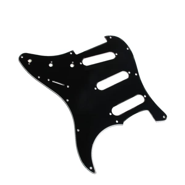 3-lagers Elektrisk Gitarr Plektrumskydd Svart Scratch Plate För Strat Ny
