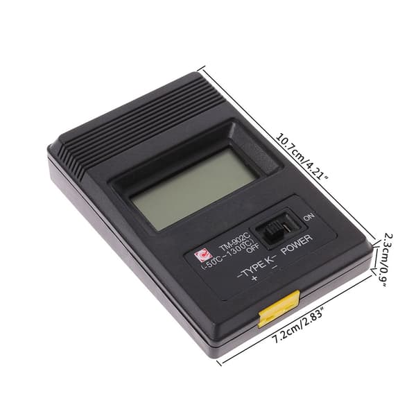 Temperaturmåler K Type LCD Digital Termometer Termoelement Probe 1300