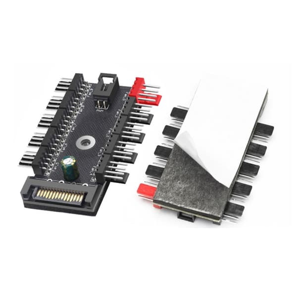 Datorfläkt Modifikationer 4Pin PWM Fläkt Hubbar Splitters Starka Luftflöden