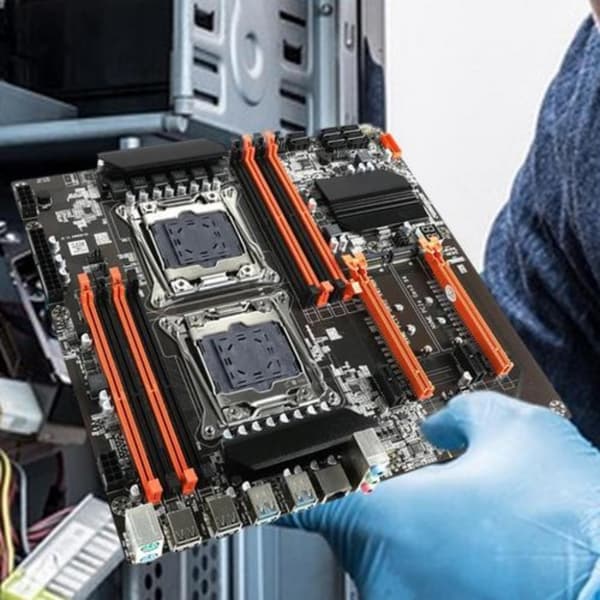 X99 Moderkort med dubbla processorer Stöder LGA 2011 och 2011 3 för X99 Chipset DDR4