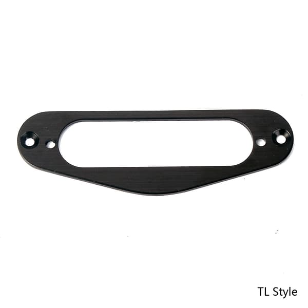 Metal Single Coil Neck Pickup Surround monteringsring för TLStyle elgitarr Silver