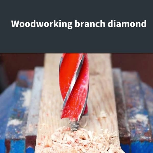 Mångsidig träbearbetning 4-spårs borr Förlängd räckvidd spiralborr 17mm