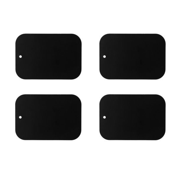 4st ersättningsmetall rektangulär magnetisk platta klistermärke för telefonmonteringshållare