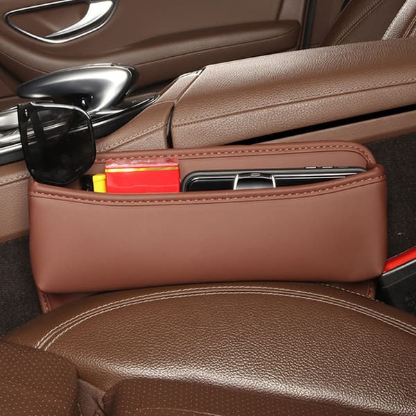 Universal bilseteorganiser med koppholder og telefonlagringsrom Red