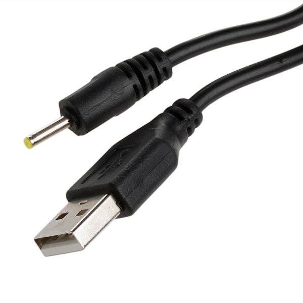 Universal USB till 2,5x0,7 mm Power PlugConnector Laddningsadapter för bärbar dator Bärbar Converter Plug