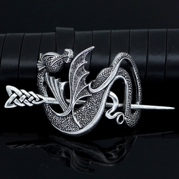 Viking-Retro Flying Dragon Hair Stick Punk Mother-of-Dragons Hårnålshårtillbehör Metall Stick hårspännen