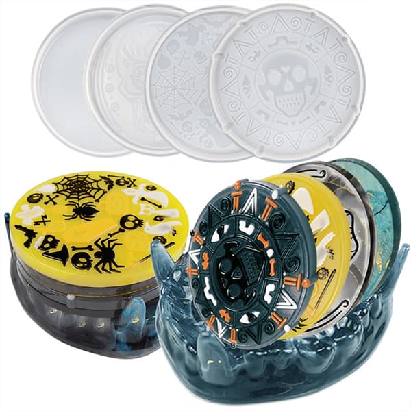 5x Fangs Coaster Stand Opbevaringsforme Silikoneforme til Epoxy Resin Støbning