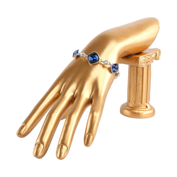 Mannekeng Hånd i Resin Fingerhansker Ringer Armbånd Armring Klokke Smykke Display Stativ Organizer Holder Oppbevaringsholder