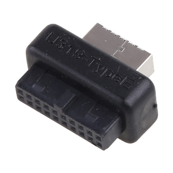 USB 3.0 Intern Header till USB 3.1/3.2 Typ C Front Typ E Adapter 20pin till 19pin Converter för PC Moderkortskontakt