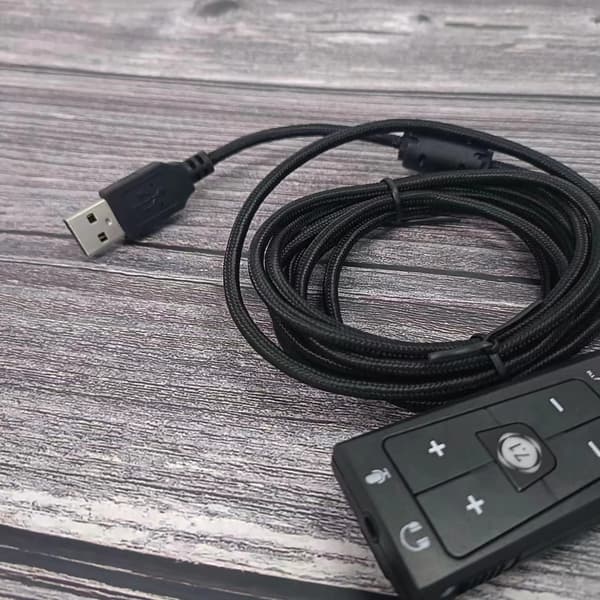 USB til 3,5 mm-kontakter Eksternt lydkort for Cloud2 7.1 Stereolydadapter