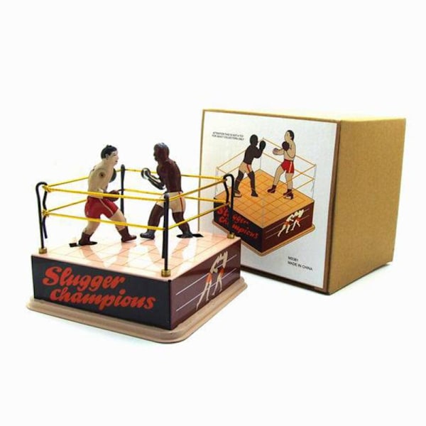 12,5 x 12,5 x 11 cm Fin ABS Uppdragbar Leksak Boxningsring Brottning Boxare Barn Julklapp Födelsedagspresent Julsaker