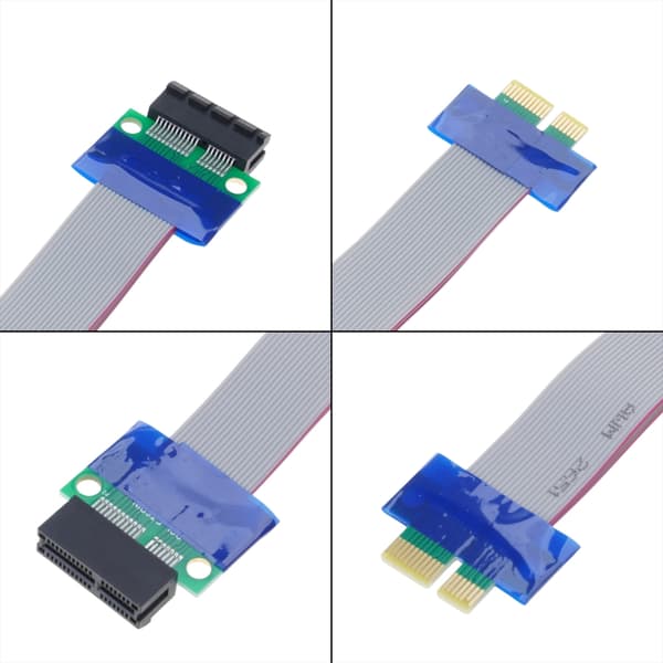 Computer PCI-E forlængeradapterkabel PCIE X1 han til hun Riser-konverter