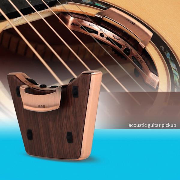 Gitarr Pickup Gitarr Soundhole Dubbel Pickup för klassisk akustisk gitarr GGP-01 Akustisk gitarr Pickup Soundhole Pickup
