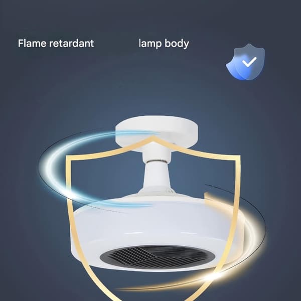 Baderom LED Taklampe med Varmevifte og Integrert Belysning