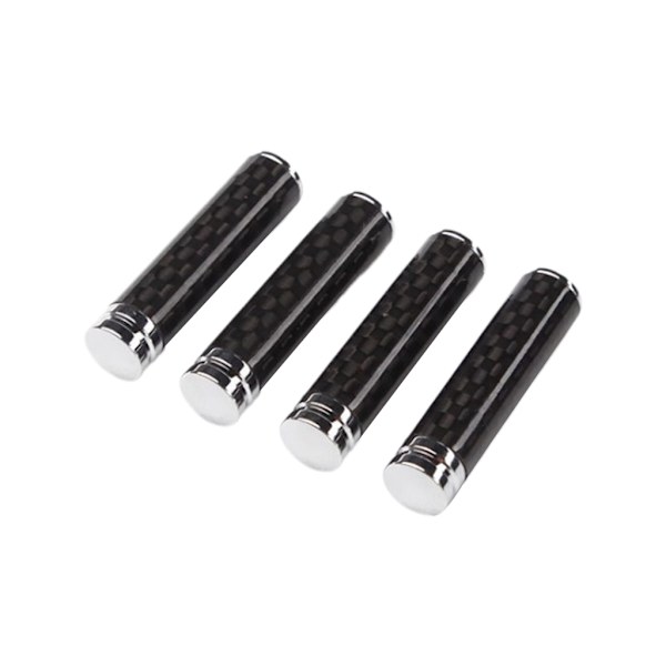 4-pack Universal Dörrlåsstift Skydd Kolfiber Bil Lastbil Pickup Interiörtillbehör Dörrlås Bult Stift Knopp Sticka