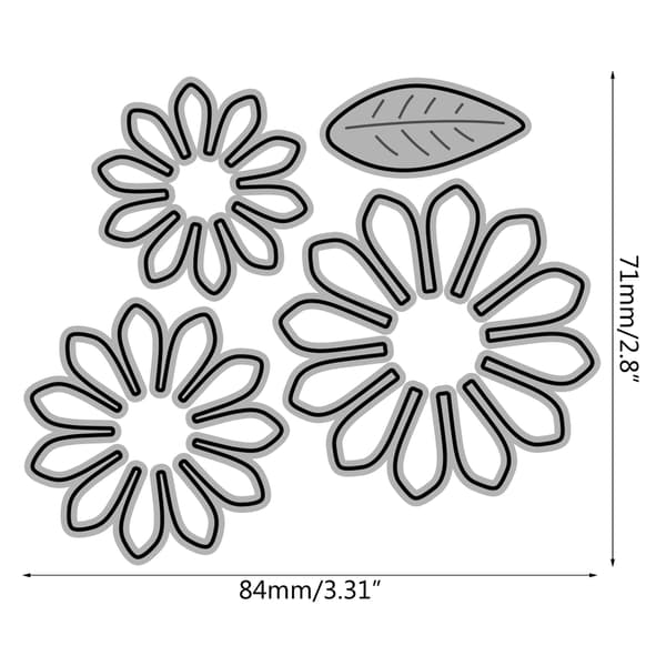 Blomsterblad Metall Kuttestanser Håndlaget Håndverk Barn Jenter Gutter