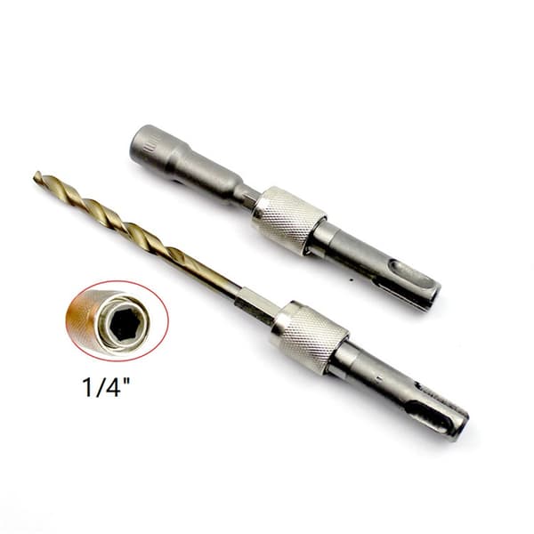 1/4'' Hex Skaft Skruetrækkerholder Bor Adapter Konverter SDS Sæt