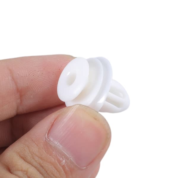 10 stk. Nylon Trim Board Panel Retainer Clips Rivet Festemidler Hvit for