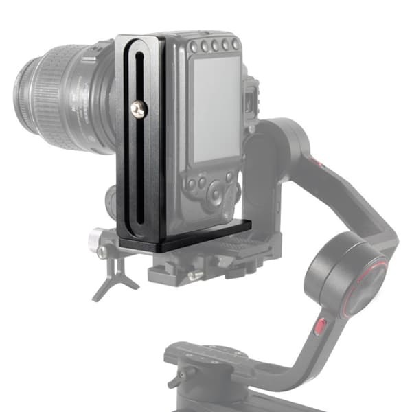 Præcis L-plade til DSLR-tilbehør, aluminium, vertikalt kameragreb