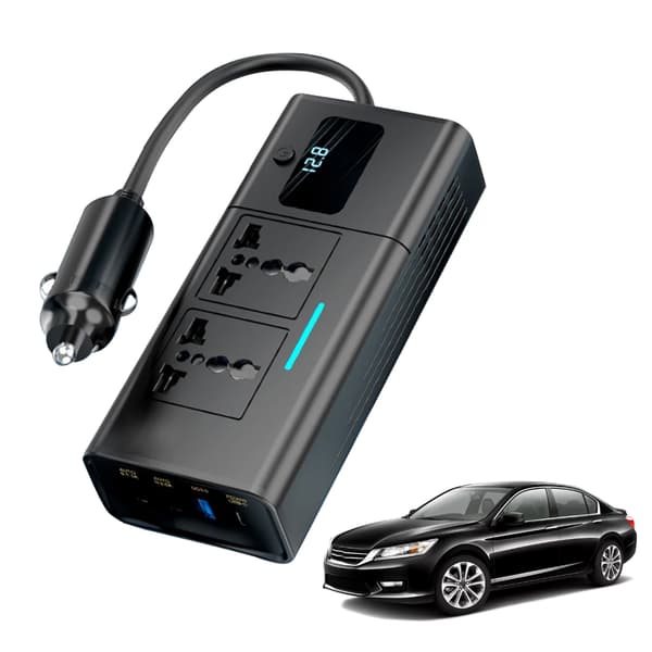 200W Bil Strømomformer 12V til 220V USB 5V Billadere Adapter For Laptop