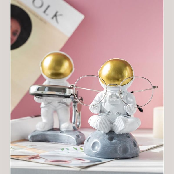 Astronaut Glasögonhållare Resin Glasögon Display Stand Craft Desktop Ornament null - B