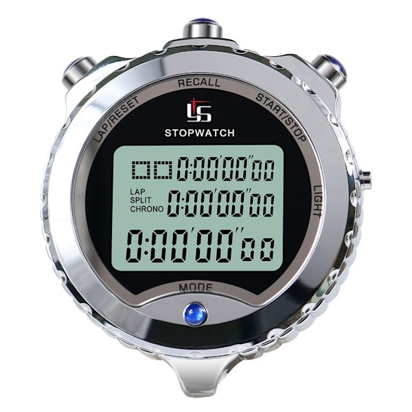 Stoppur Digitalt Stoppur med Stor Display & Knappar Handhållet Stoppur Sport Kronograf Stoppur Digital Timer