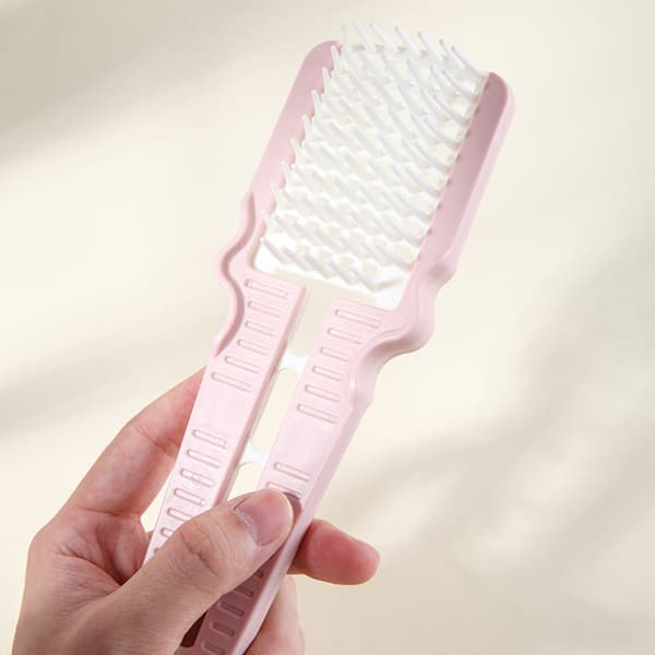 Krølledefinerende børste, ventileret hårbørste til udfiltring og styling, krøllehårbørste