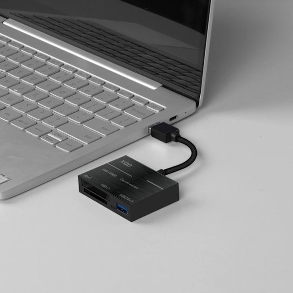 Usb3.0 Hub Card Reader Dockningsstation Höghastighetskortläsare 2 i 1 SD/Tf M2/MS