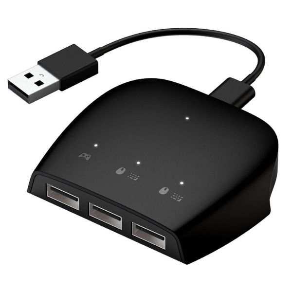 Slitstark tangentbordsmuskonverteringsadapter för switch/för PS3//för Xbox One/för Xbox 360 Handtagskontroller speltillbehör