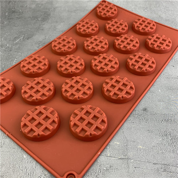 18 Cavity Silikon Form Kaka Cookie Choklad Pan Mould Nons