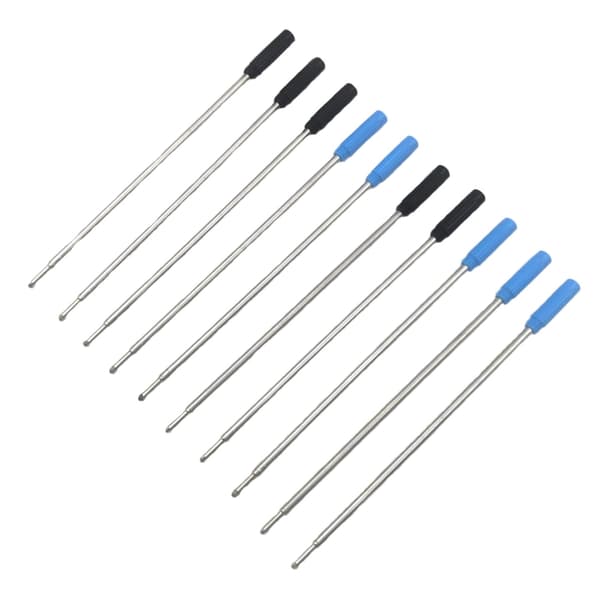 10 stk. erstatningskuler til kulepenn - blåsvart (115 mm) Blue