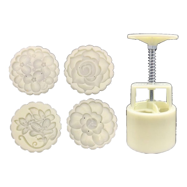 Månkakform 125g Blomstämplar Set Handgjord Baka Tranbärsbullar Tillbehör
