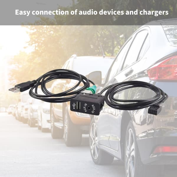 Adapter for E46 Biltilbehør AUX in USB Bryterkontakt