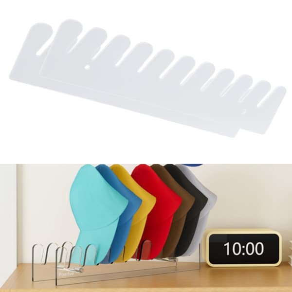 Solid Akryl Hatt Organizer Bærbar Tilbehør for Hybler og Soverom