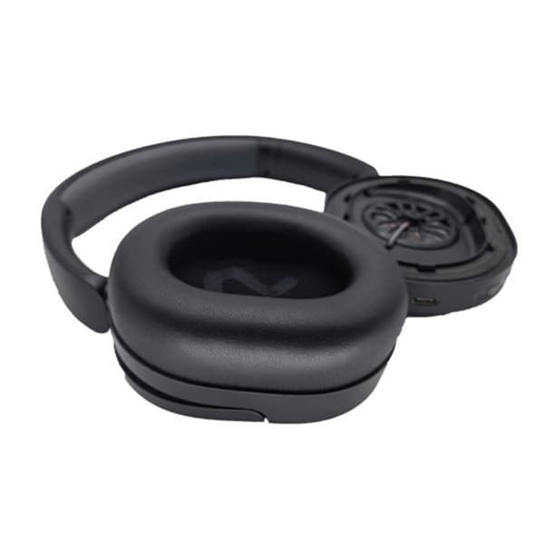 Hodetelefoner Memory Foam Ørekopper for Hodetelefoner Øreputer Protein Øremuffe Black
