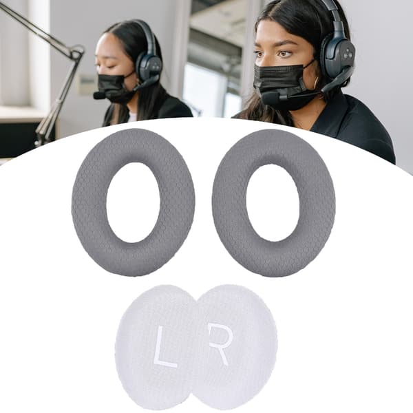 Erstatnings Mesh Stoff Øreputer Øreputer Øremuffer for QC45 QCSE New Quiet Comfort Wireless Black