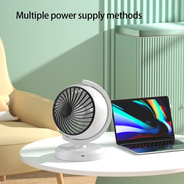 Innovativ plastluftcirkulationsventilator med blødt lys til ethvert arbejdsområde