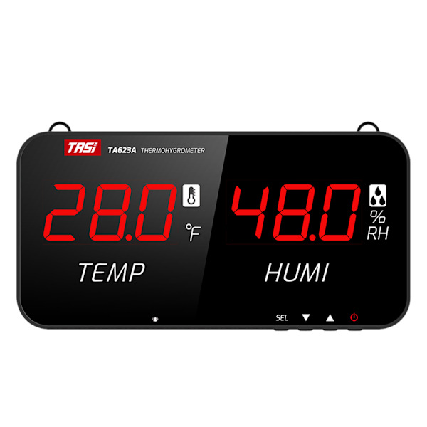 Digitalt Indendørs Hygrometer Rumtermometer med Temperatur & Fugtighedsmonitor Mini Hygrometer Termometer LED