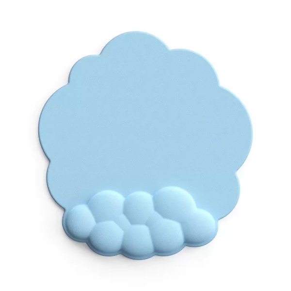 Cloud Håndleddsstøtte Musematte Memory Foam + Gummibase Sklisikker Silikon Håndleddssmertelindring for Gaming Musematte Farget