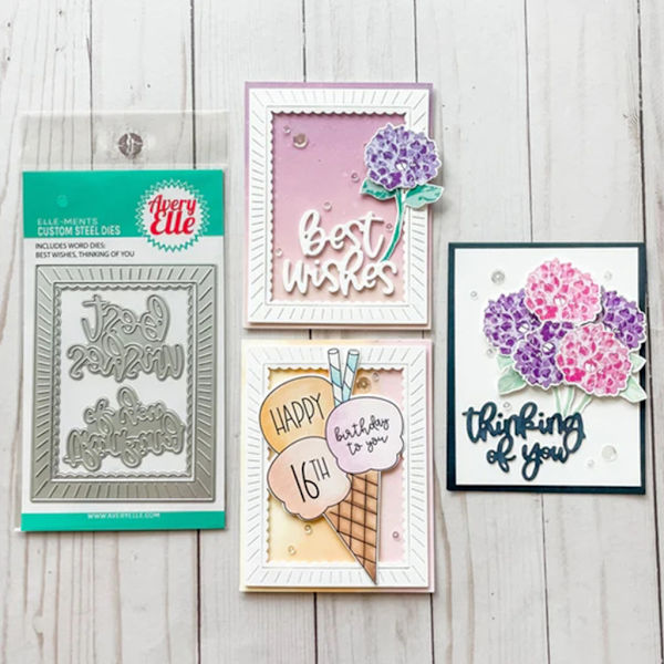 Stripe Ram Metall Cutting Dies Scrapbooking Stencil Die Cuts Kort Prägling DIY Fotoalbum Mall Form B