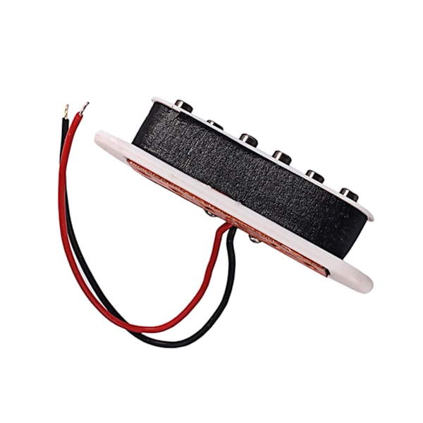 Single Coil Pickup Alnico 5 Strat Pickuper Halsgitarr Pickuper förskjutna för Strat Squier elgitarr, vit