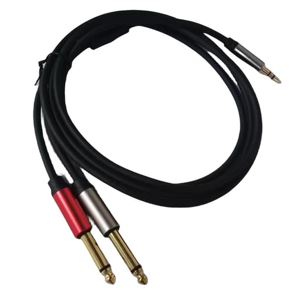 3,5 mm 1/8 tomme han TRS Stereo til Dobbelt 2 x 6,35 Kabel Indsæt TRS Lydkabel