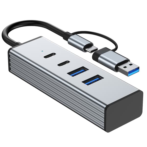 USB 3.2 x2 Adapter Hub 10Gbps 4 Port för Typ C-enheter Bred Kompatibilitet