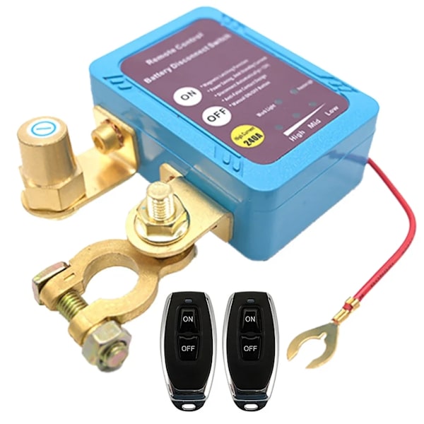 12V 240A Automatisk Strömbrytare Fjärrbatterifrånkopplingsbrytare