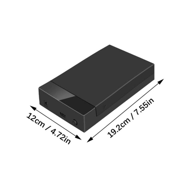 2.5/3.5 tommer Ekstern Harddisk Kabinet USB3.0 Harddisk Case Understøtter Data