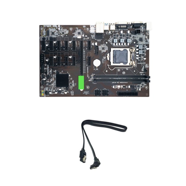 B250 BTC Miner CPU Moderkort 12 videokortplatser VGA DVI-stöd LGA 1151 DDR4 Sodimm SATA 3.0 USB 3.0 Power