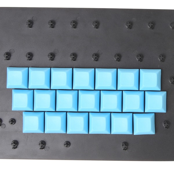 PBT Keycaps DSA 1u Tomma printed Keycaps för spelmekaniskt tangentbord Black