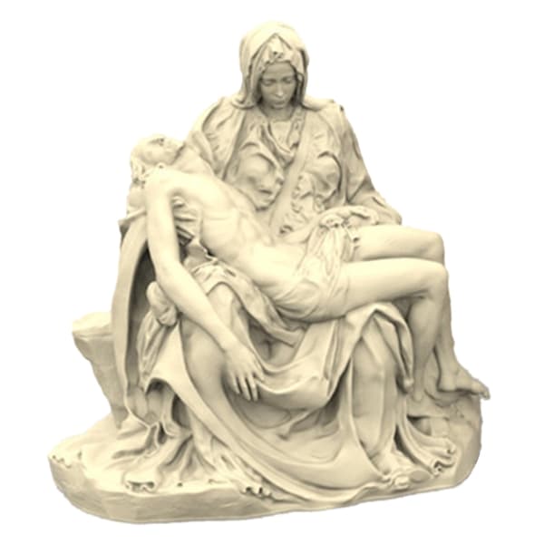 Pieta Staty Ljusstöpsformar, 3D Handgjord Tvålform, Stående Prydnadsformar