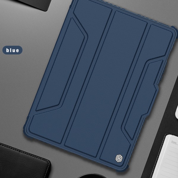 För Tab S7 Tablet för Case Heavy Duty Full-Body Robust för Case Inbyggt kameraskydd Pennhållare Blue